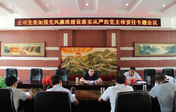 隴運(yùn)集團(tuán)公司黨委召開加強(qiáng)黨風(fēng)廉政建設(shè)，全面從嚴(yán)治黨落實主體責(zé)任專題會議